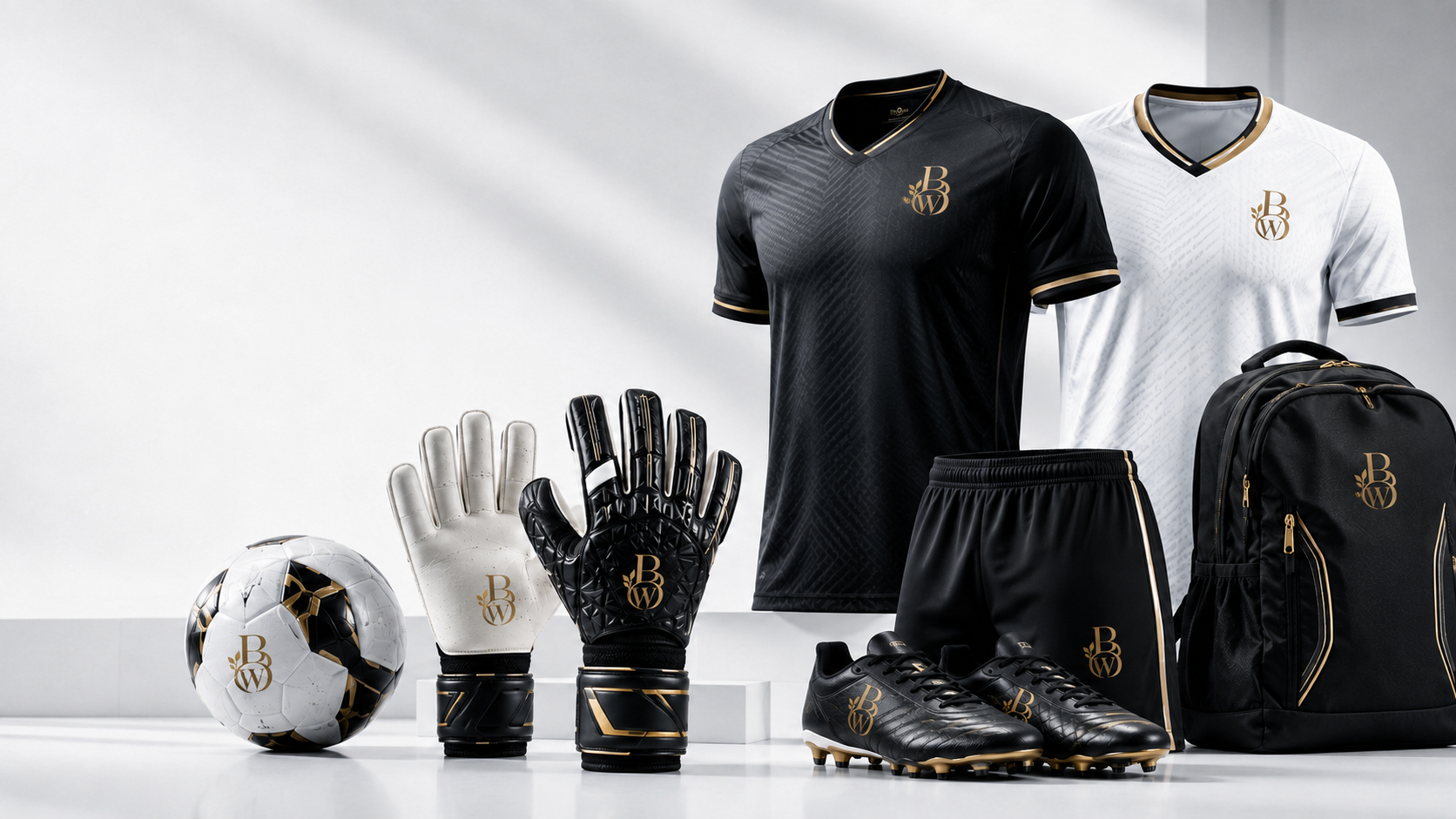 Burawako footballs, goalkeeper gloves and team apparel for wholesale sports equipment buyers